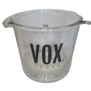 VOX Vodka Heavy Crystal Glass Clear Champagne Ice bucket 97 highest rated vodka